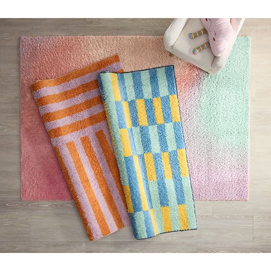 The Big One™ Ombre Pink Shag Area Rug