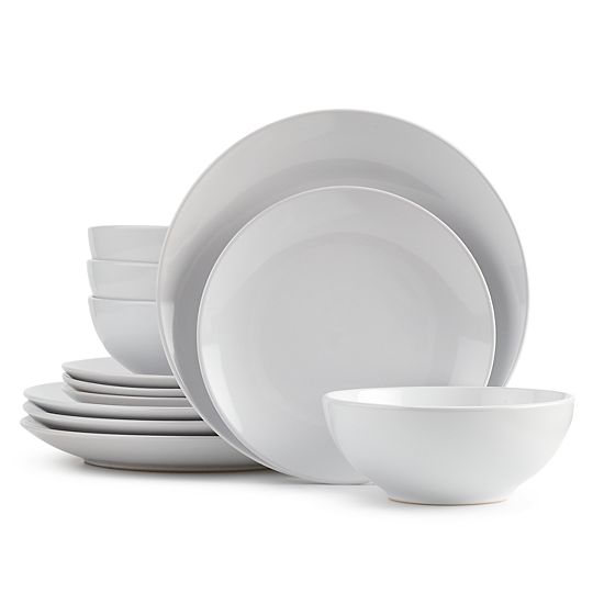  The Big One® Solid Coupe 12-pc. Dinnerware Set