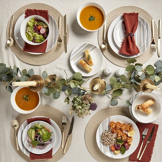  The Big One® Farm Stripe 12-pc. Dinnerware Set