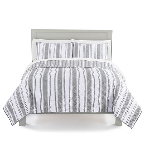  The Big One® Mason Stripe Reversible Quilt Set