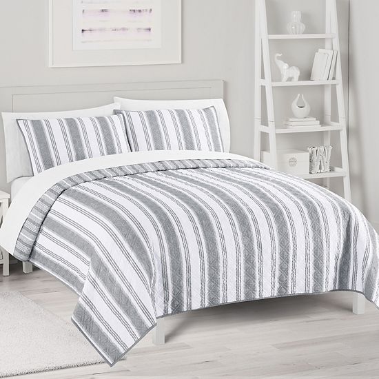  The Big One® Mason Stripe Reversible Quilt Set