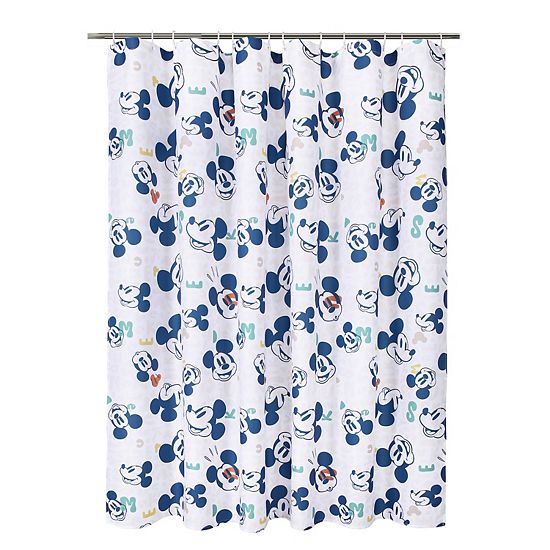  Disney's Mickey Mouse Allover Print Shower Curtain By The Big One Kids™