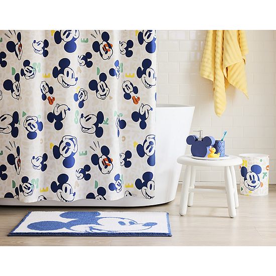  Disney's Mickey Mouse Allover Print Shower Curtain By The Big One Kids™