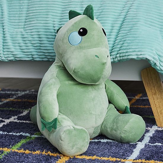  The Big One® Green Dinosaur Plushable Pillow