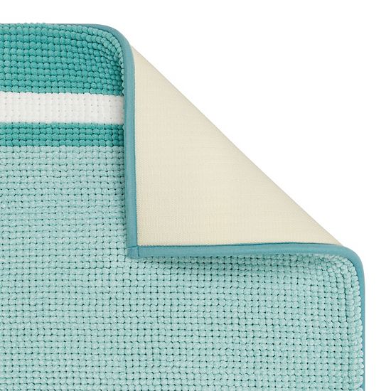  The Big One® Chenille Stripe Memory Foam Bath Mat