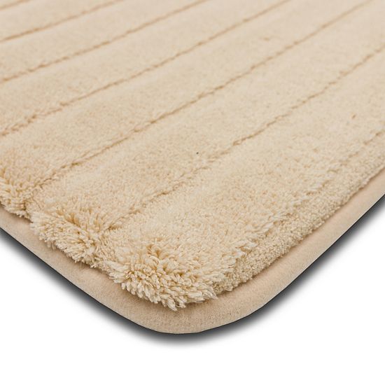  The Big One® Plush Stripe Memory Foam Bath Mat