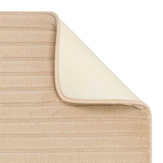  The Big One® Plush Stripe Memory Foam Bath Mat