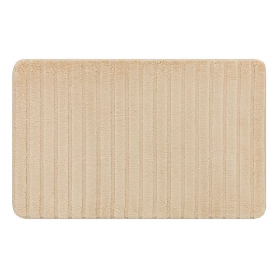  The Big One® Plush Stripe Memory Foam Bath Mat