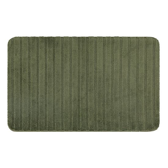 The Big One® Plush Stripe Memory Foam Bath Mat