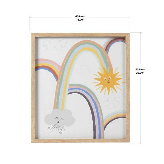  The Big One® Framed Rainbow Affirmations Wall Decor