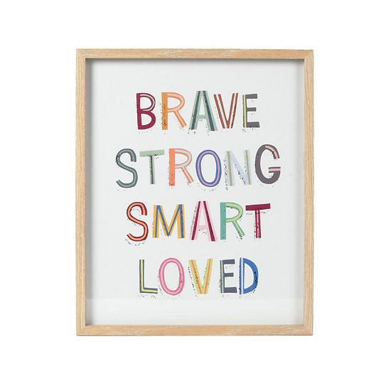  The Big One® Framed Rainbow Affirmations Wall Decor