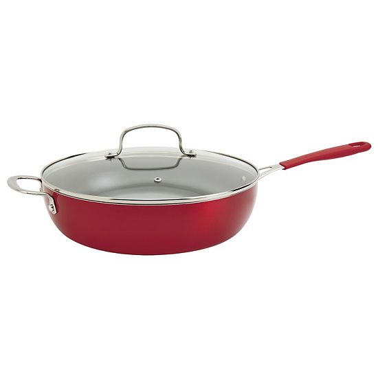  The Big One® Silicone Ceramic 12-in. Saute Pan With Lid