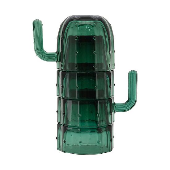  The Big One® 4-pc. Cactus Glass Stacking Cup Set