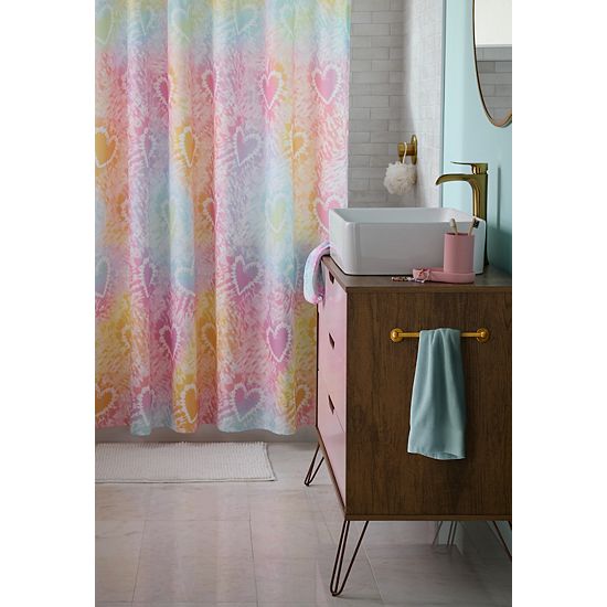  The Big One Kids™ Heart Tie Dye Shower Curtain
