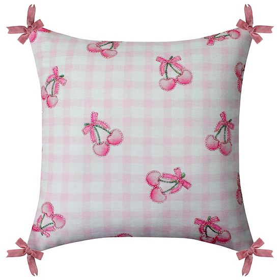  The Big One® Gingham Cherry Pillow