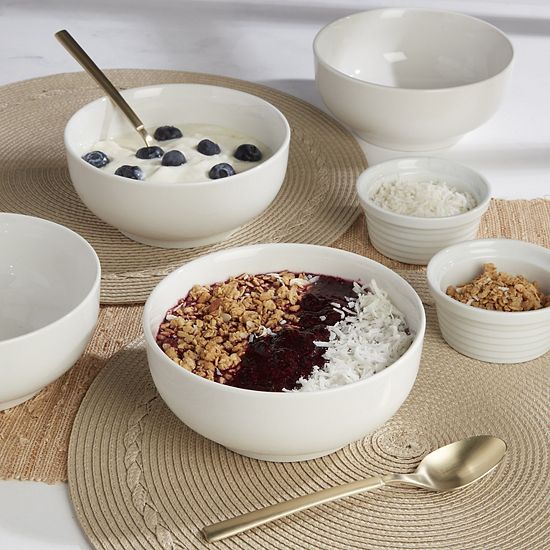  The Big One® 4-Piece Broad Rim Cereal Bowl Set