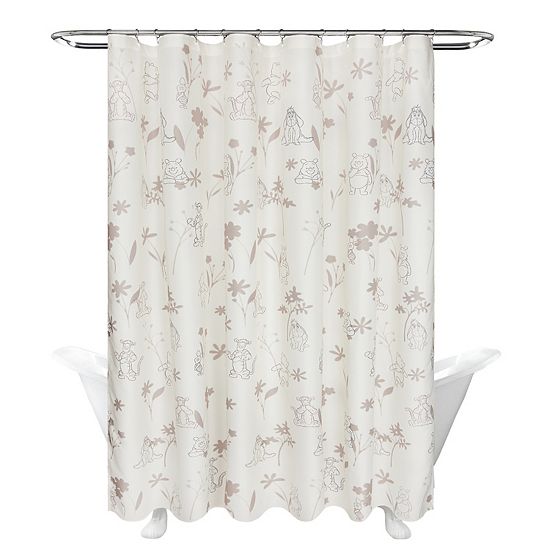  Disney's Winnie The Pooh Floral Shower Curtain By The Big One®