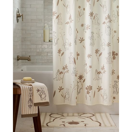  Disney's Winnie The Pooh Floral Shower Curtain By The Big One®